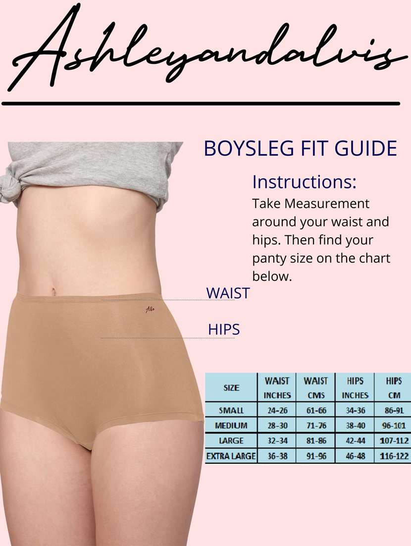 boysleg bamboo micro modal, antibacterial, premium women panty - 18345714 -  Standard Image - 5