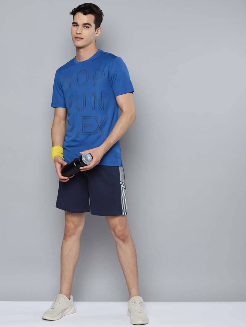 blue front-printed t-shirt - 18346291 - Standard Image - 3