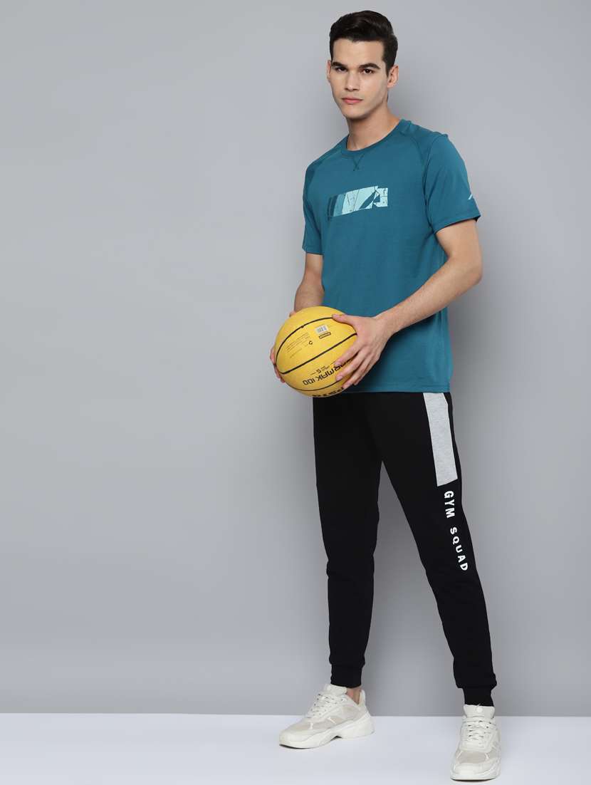 teal chest-printed t-shirt - 18346296 - Standard Image - 3