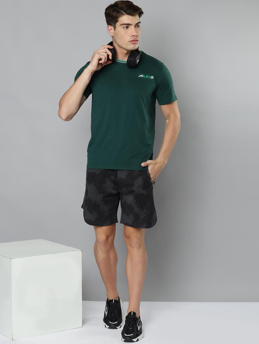 bottle-green front-printed t-shirt - 18346298 - Standard Image - 3