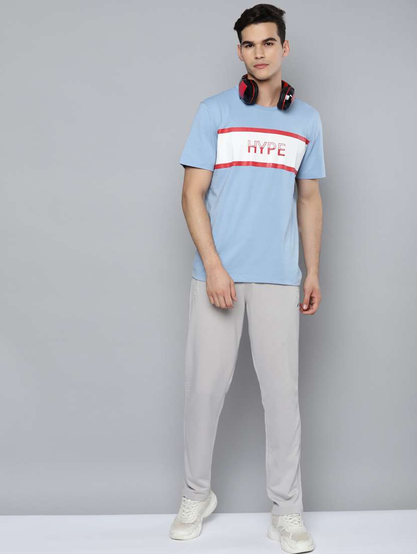 light-blue chest-printed t-shirt - 18346301 - Standard Image - 3