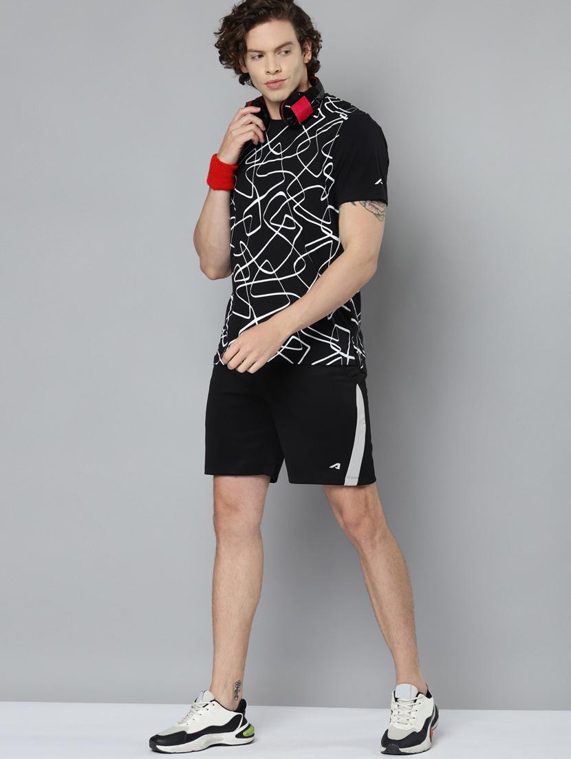 black front-printed t-shirt - 18346304 - Standard Image - 3