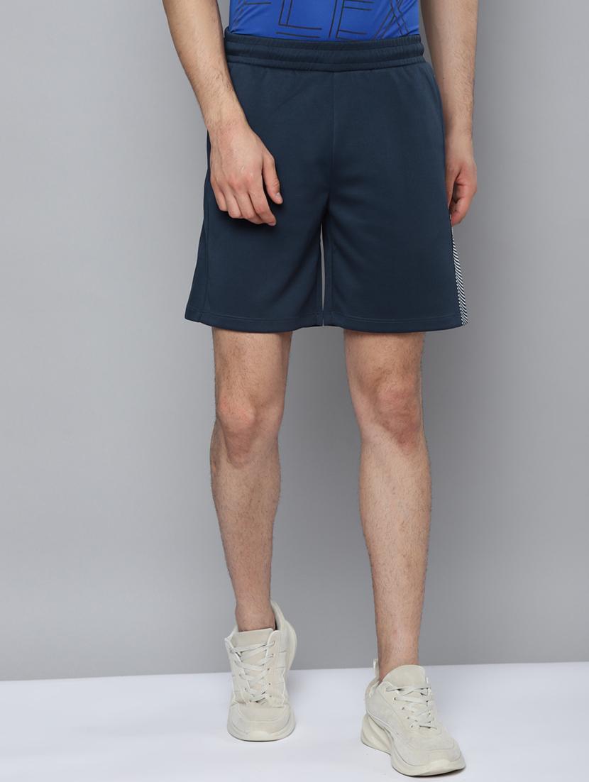 teal color-blocked short - 18346311 -  Zoom Image - 0