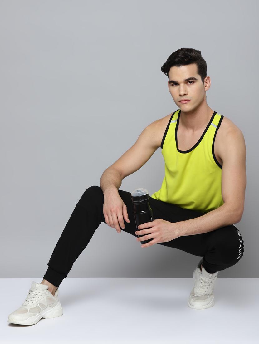 black printed track pant - 18346334 - Standard Image - 3