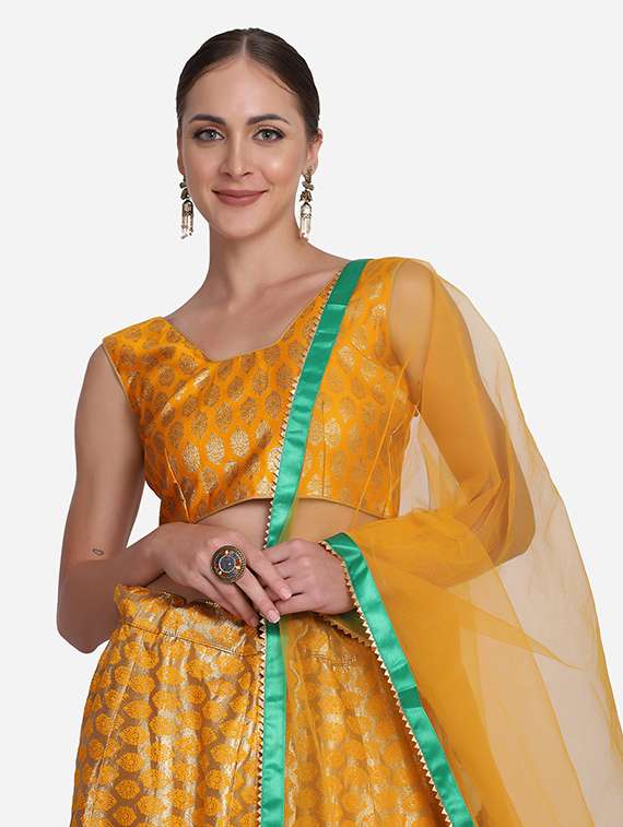 Mellow Yellow Silk Flared Lehenga