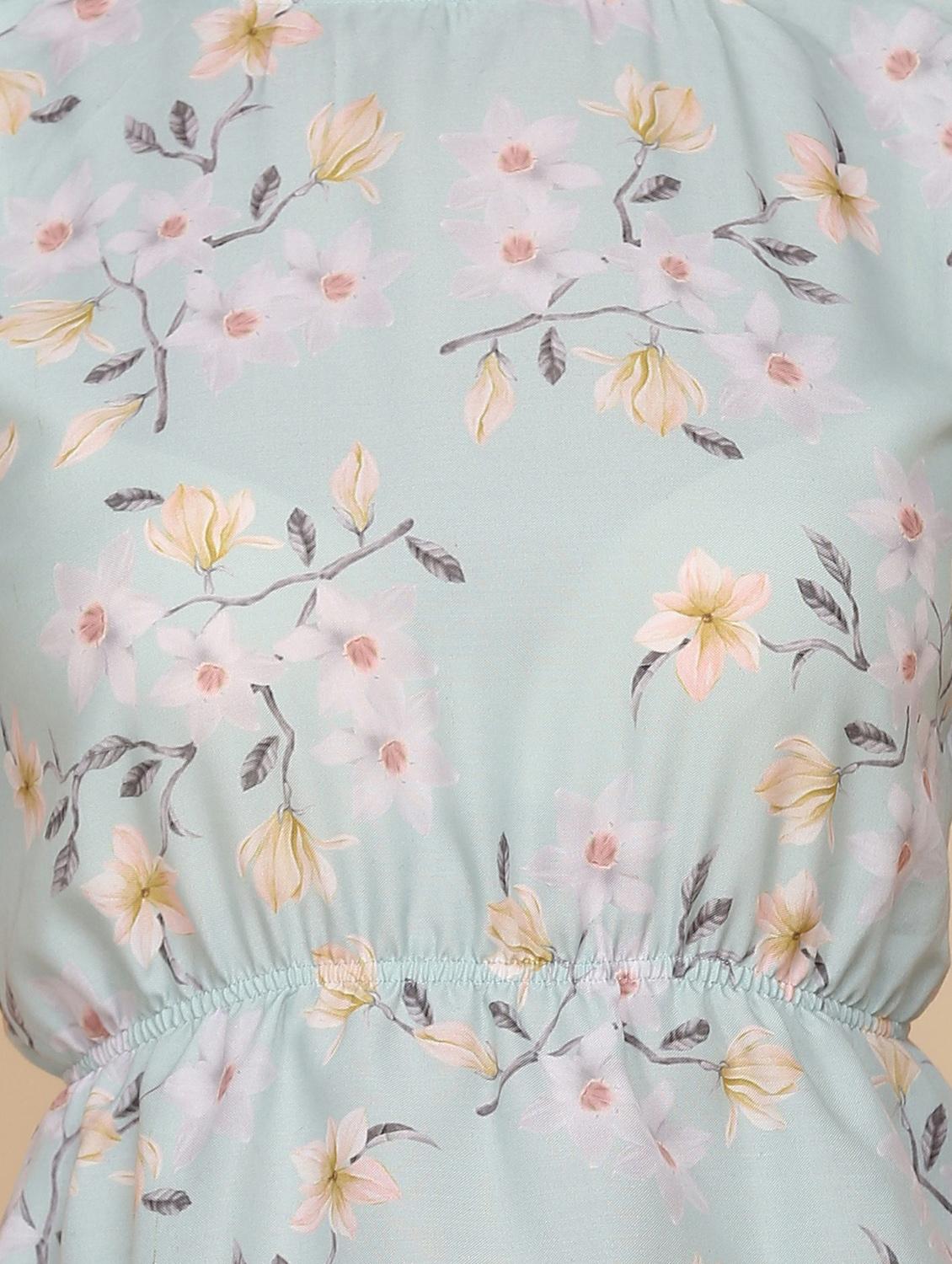 crew neck floral print top - 18346880 - Standard Image - 5