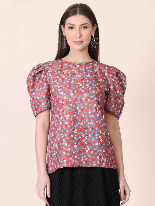 women's straight round neck top - 18346893 -  Standard Image - 0