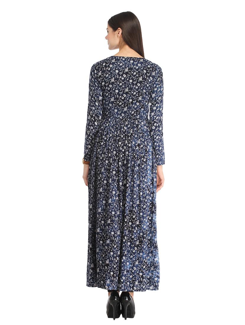 front slit floral tunic - 18347520 - Standard Image - 3