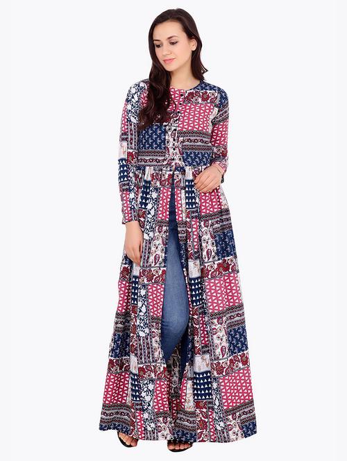 front slit printed tunic  - 18347521 -  Standard Image - 0