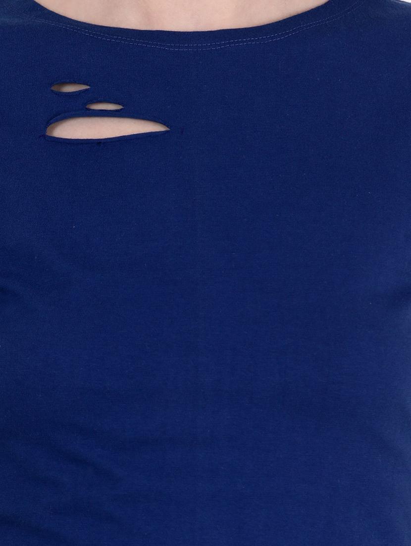 ripped detail solid top - 18347616 - Standard Image - 3