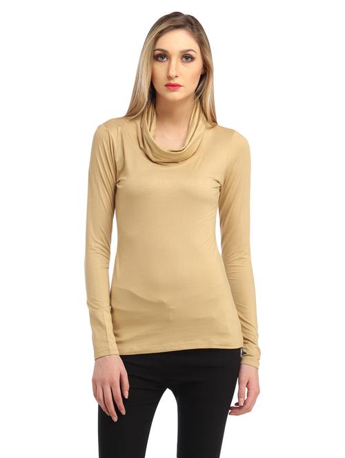 cowl neck solid  top - 18347641 -  Standard Image - 0