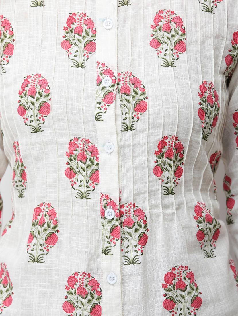 long-sleeved printed regular tunic - 18347854 - Standard Image - 3
