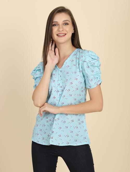 v neck floral print top - 18347920 -  Standard Image - 0