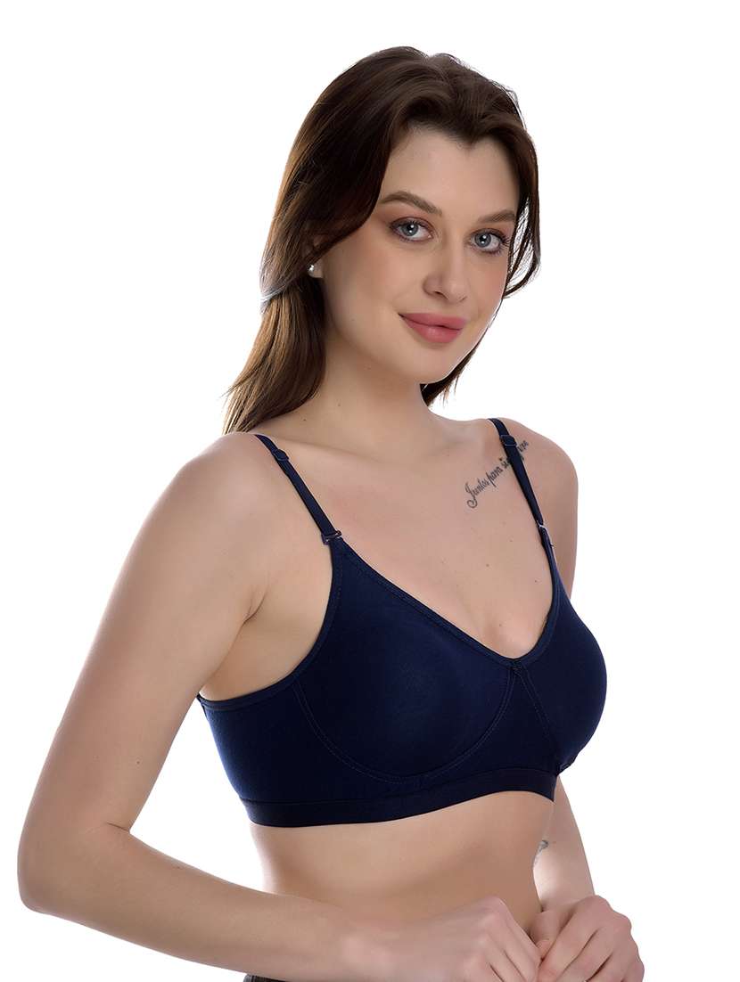 pack of 2 solid regular bra - 18348033 -  Standard Image - 3