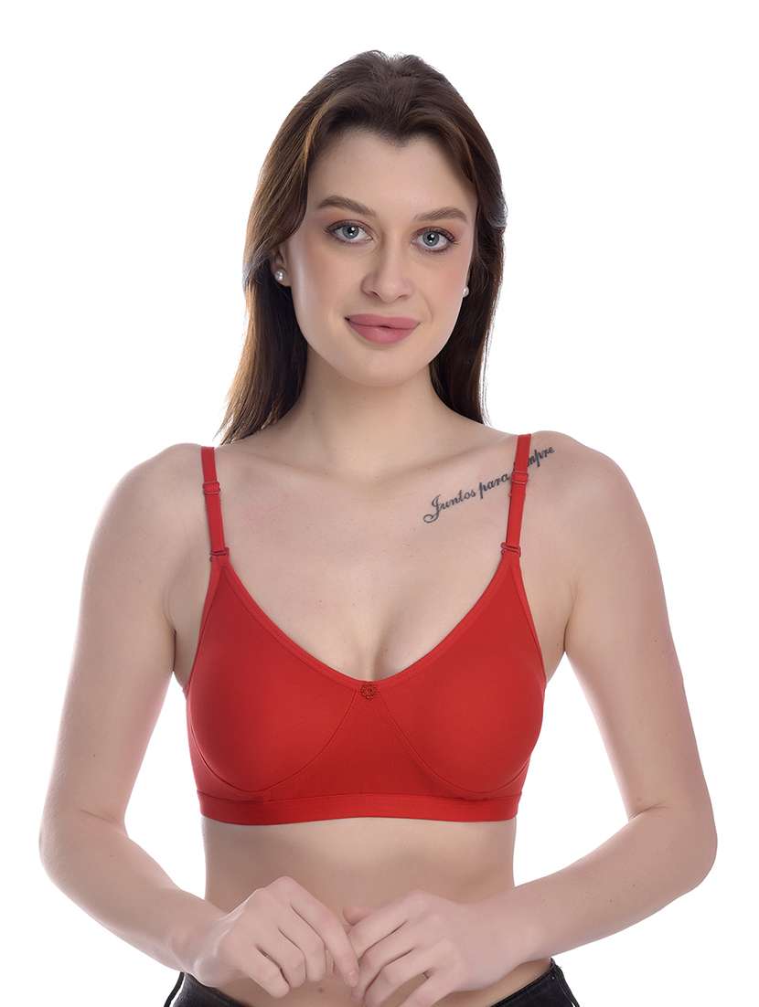 pack of 2 solid regular bra - 18348035 -  Standard Image - 5