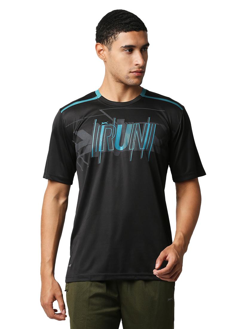 black chest-printed t-shirt - 18349160 -  Zoom Image - 0