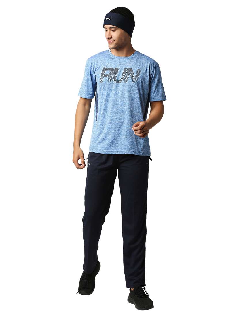 light blue chest-printed t-shirt - 18349164 - Standard Image - 3