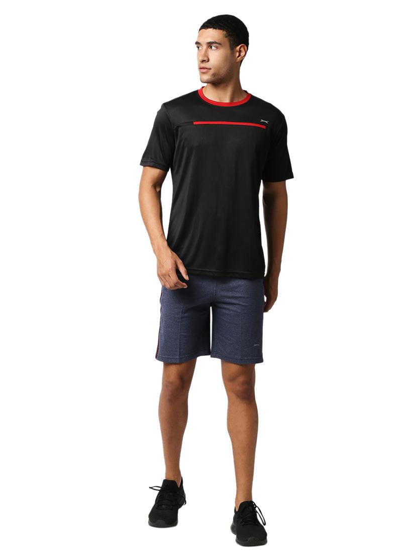 black solid t-shirt - 18349166 - Standard Image - 3