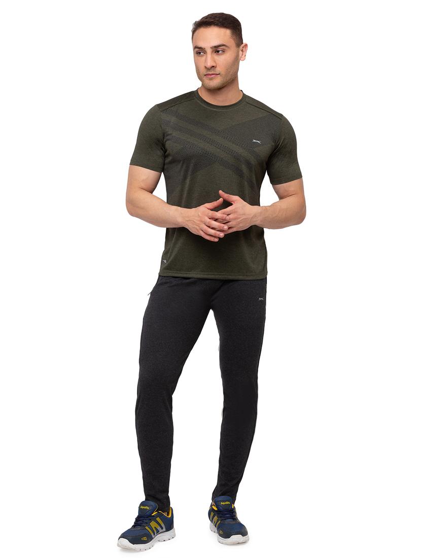 olive green printed t-shirt - 18349175 - Standard Image - 3