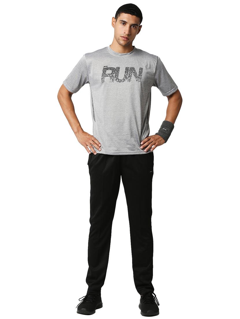 black solid full length track pant - 18349264 - Standard Image - 3
