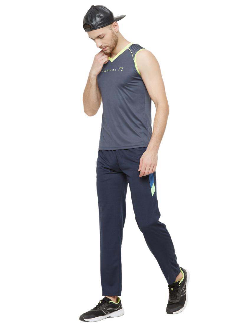 grey chest-printed t-shirt - 18351176 - Standard Image - 3