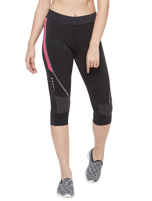 black solid leggings capri - 18351325 -  Standard Image - 0