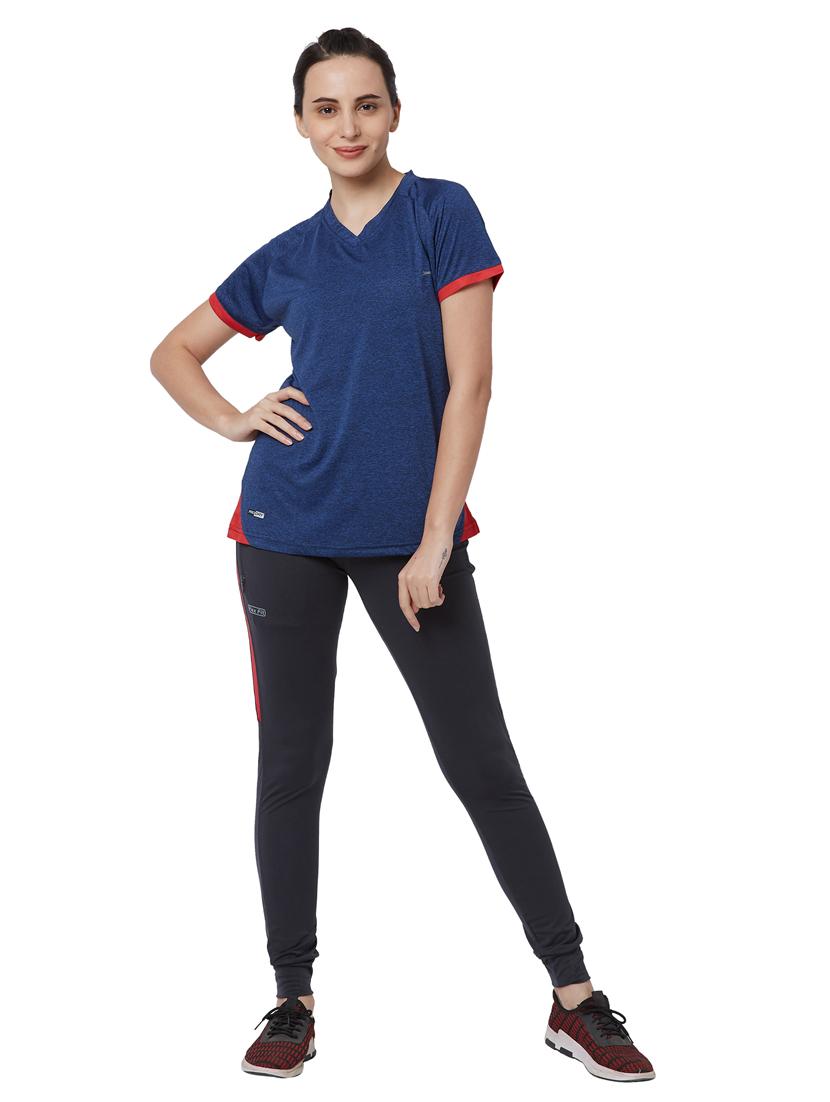 v-neck melange top - 18351351 - Standard Image - 3