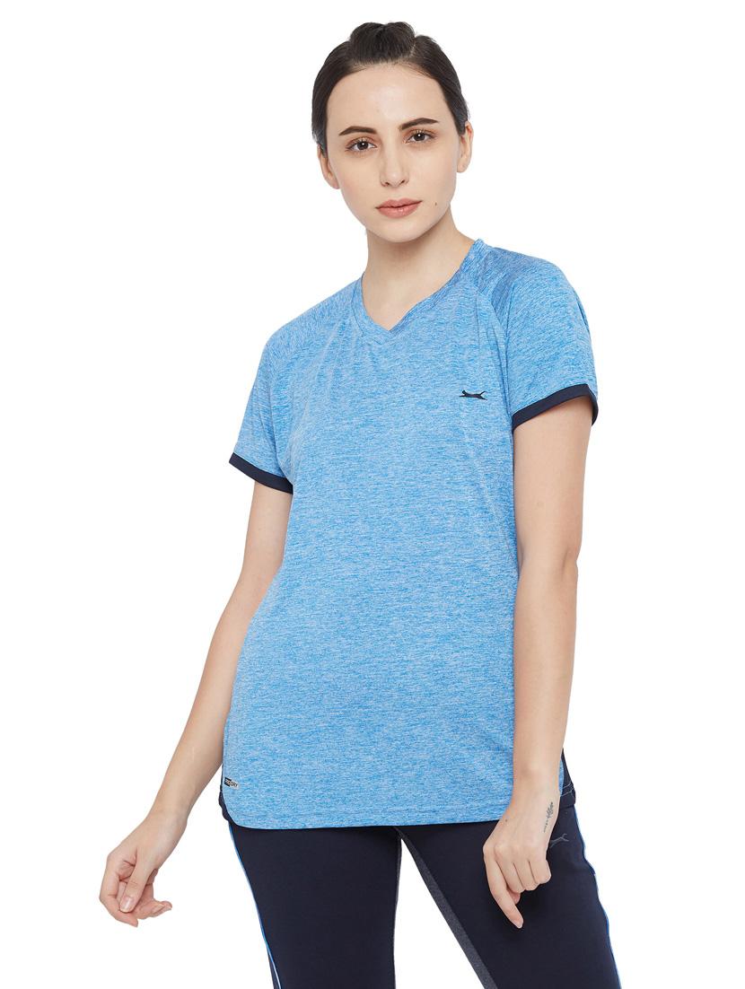 v-neck melange top - 18351352 -  Zoom Image - 0
