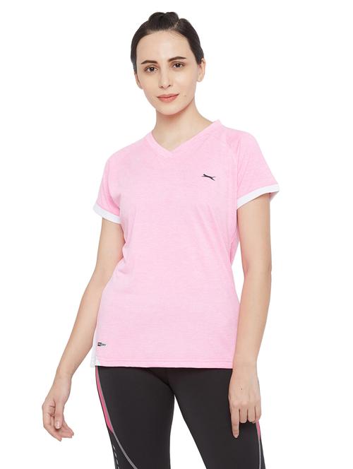 v-neck melange top - 18351354 - Standard Image - 0