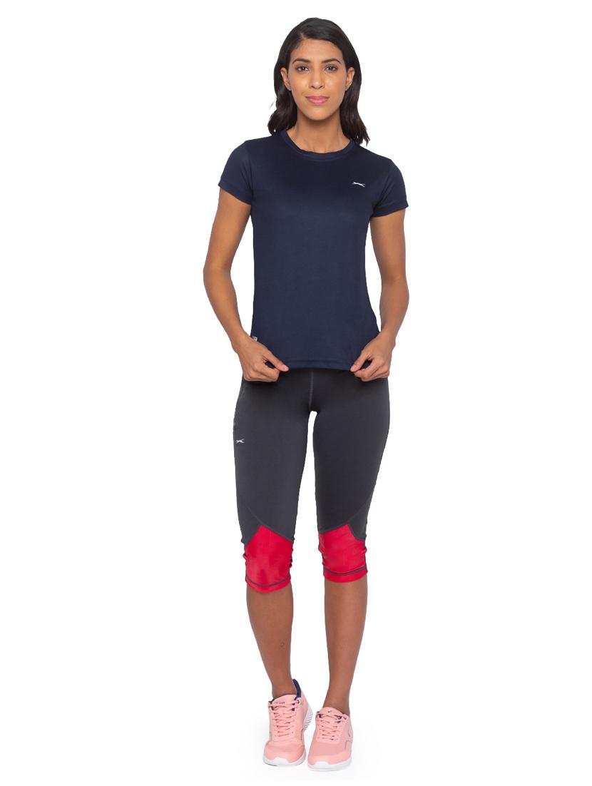 round neck solid sports tee - 18351362 - Standard Image - 3