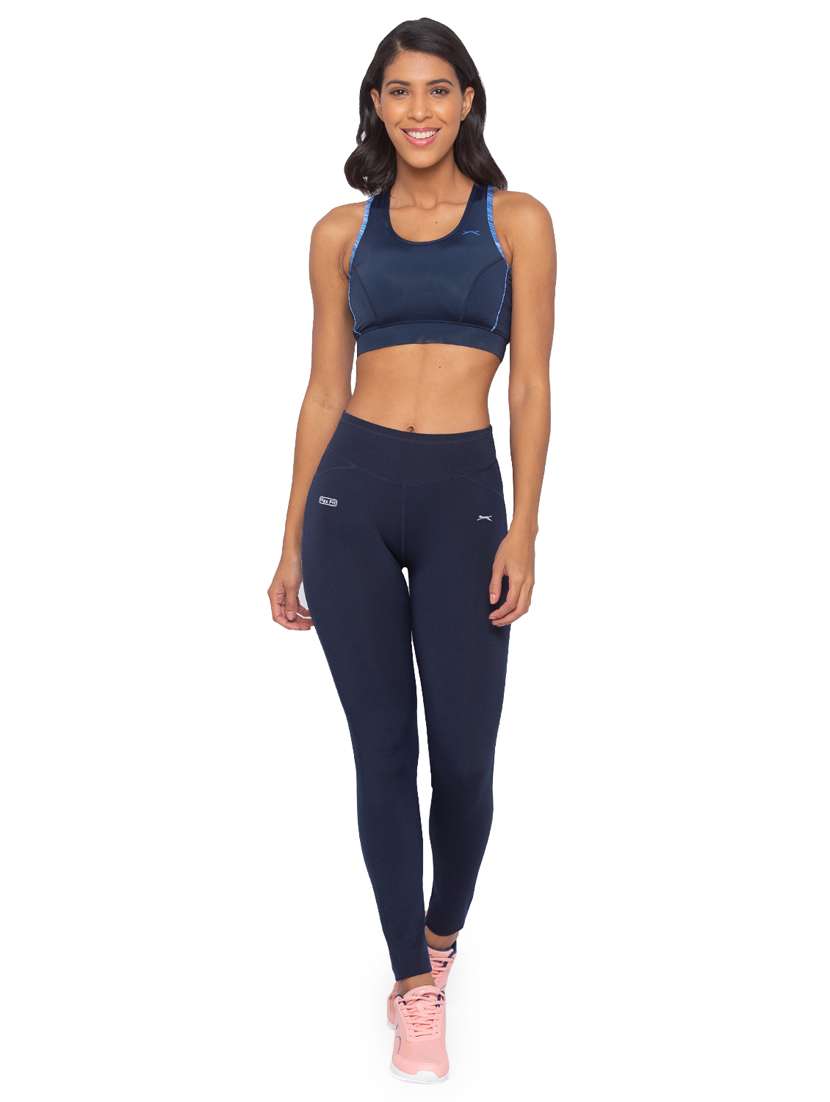 navy blue solid spandex track pant - 18351556 -  Standard Image - 3
