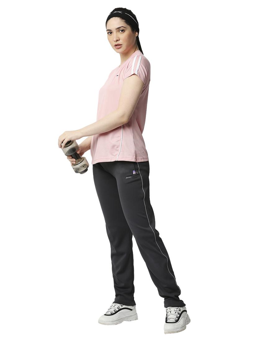 grey solid track pant - 18351576 - Standard Image - 3