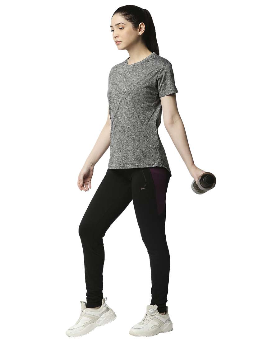 black solid blend track pant - 18351579 -  Standard Image - 3