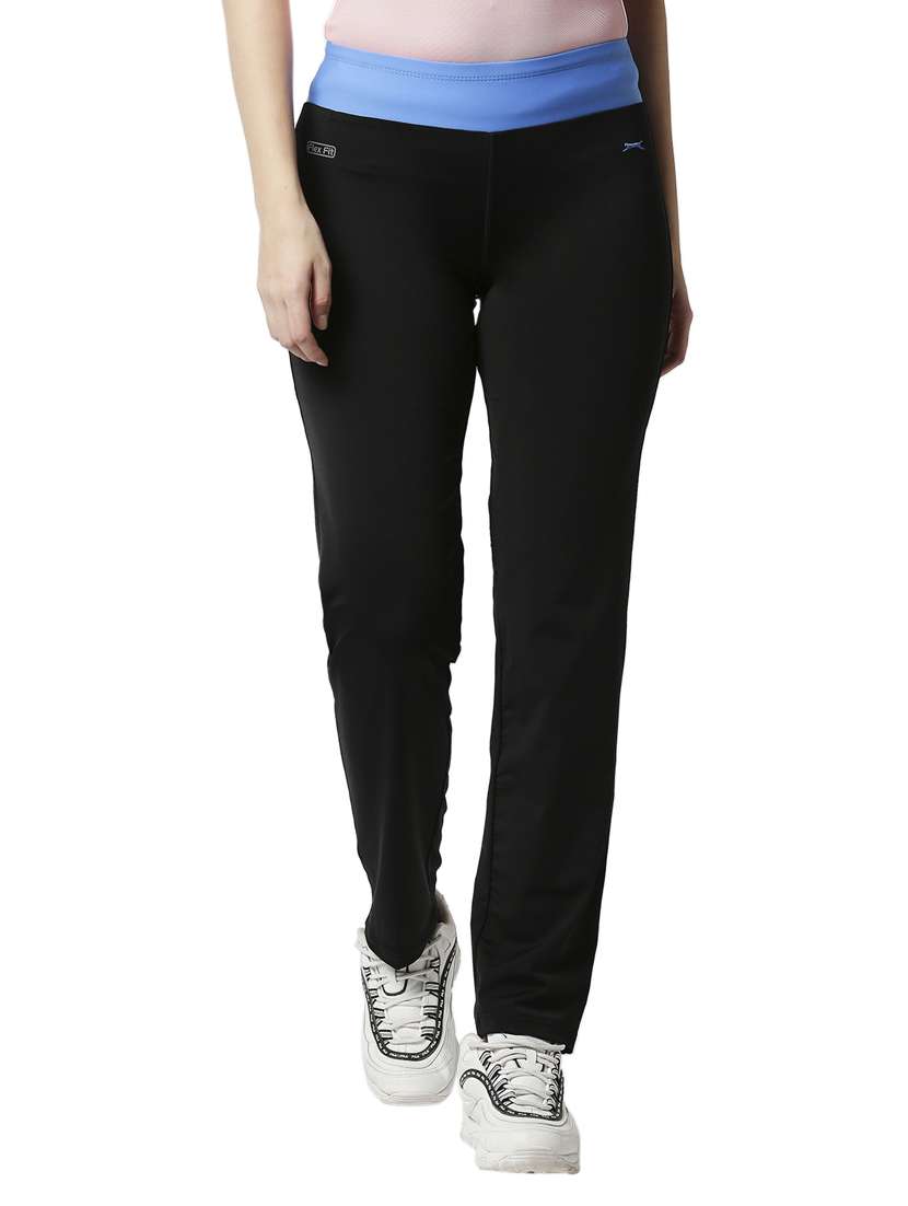 mid rise solid track pant