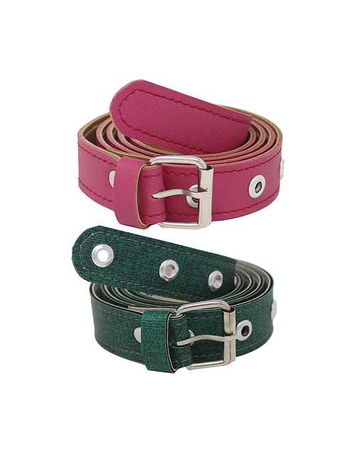 pack of 2 multi colored belt - 18351723 -  Standard Image - 0