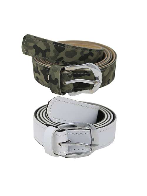 pack of 2 multi colored belt - 18351726 -  Standard Image - 0