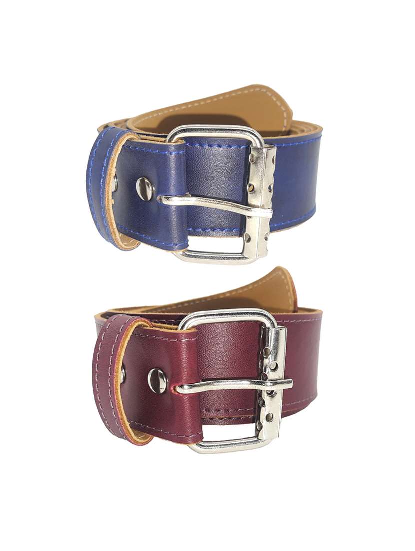 pack of 2 multi colored belt