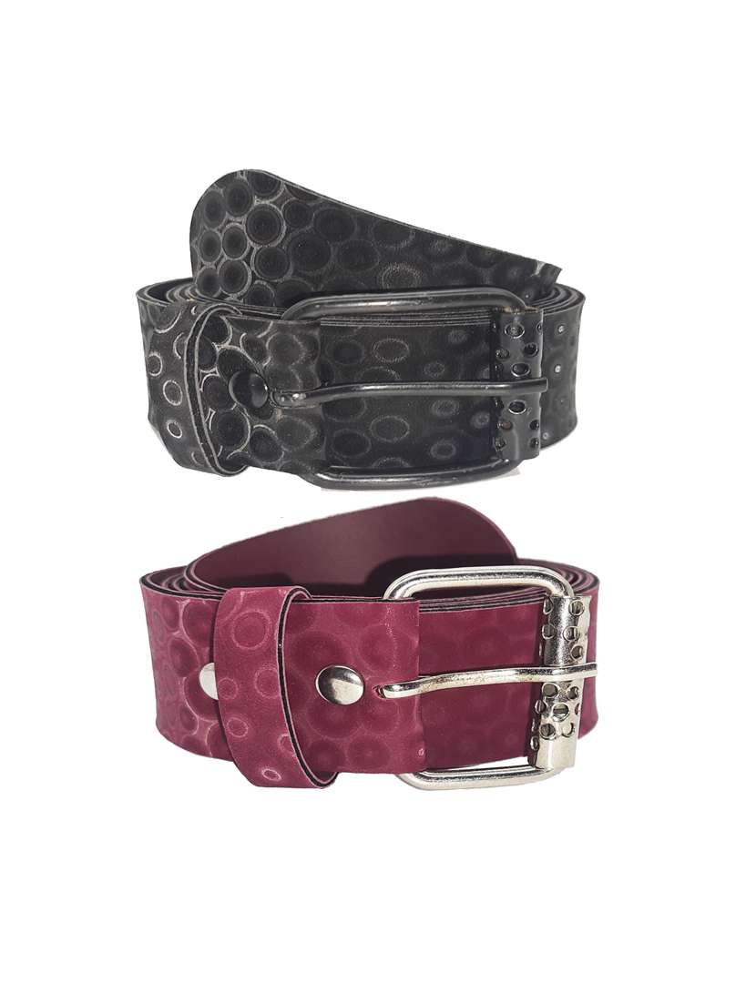 pack of 2 multi colored belt - 18351740 -  Zoom Image - 0