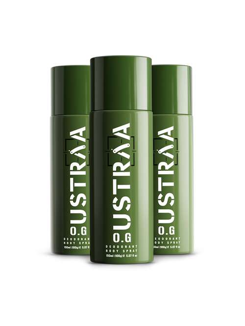 ustraa o.g deodorant body spray - 150ml - set of 3