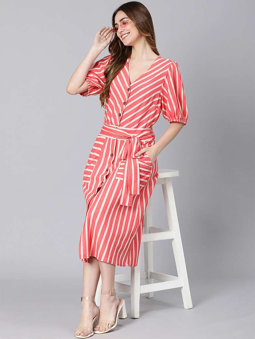 women's striped dress - 18354469 - Standard Image - 3