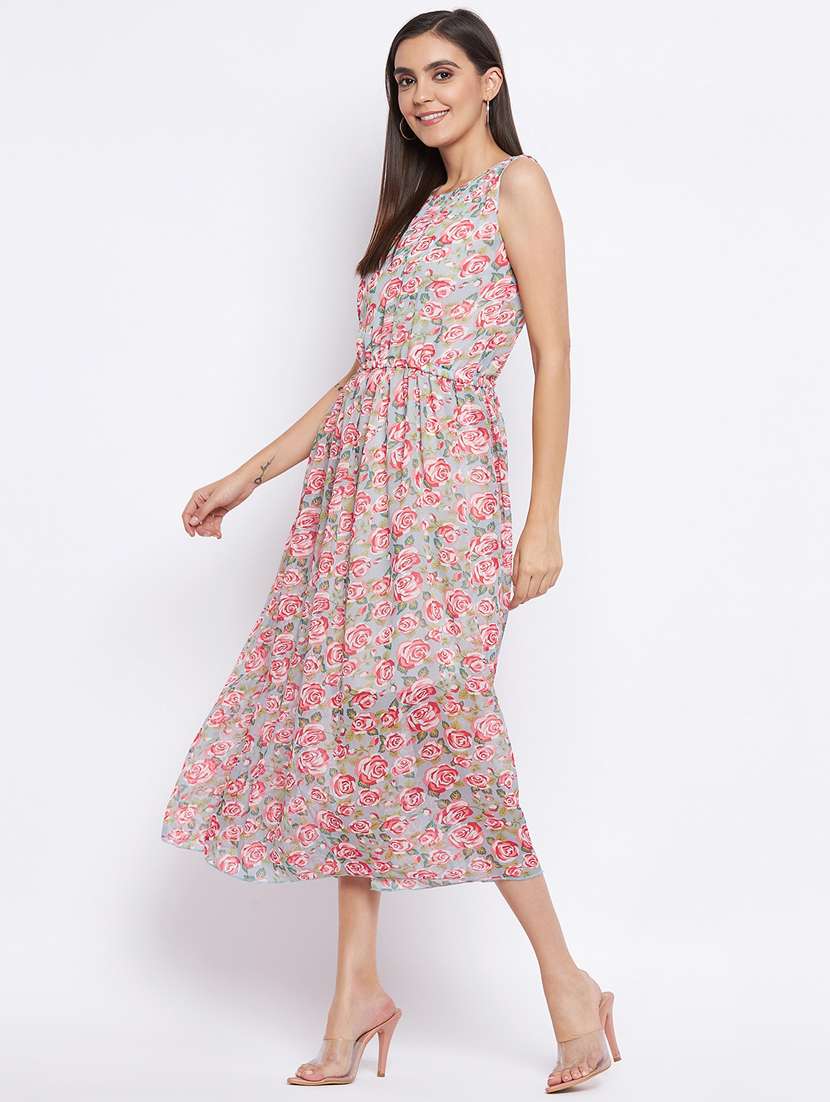women's fit & flare floral dress - 18354937 -  Standard Image - 3