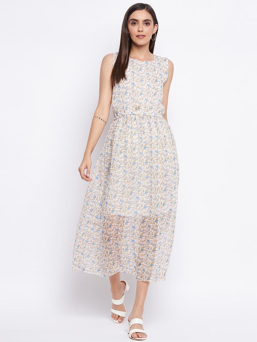 women's fit & flare floral dress - 18354939 -  Zoom Image - 0