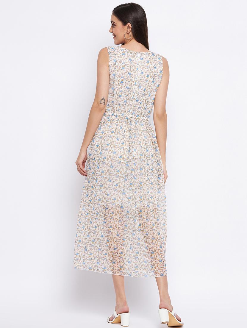 women's fit & flare floral dress - 18354939 - Standard Image - 3