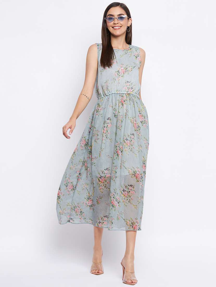 women's fit & flare floral dress