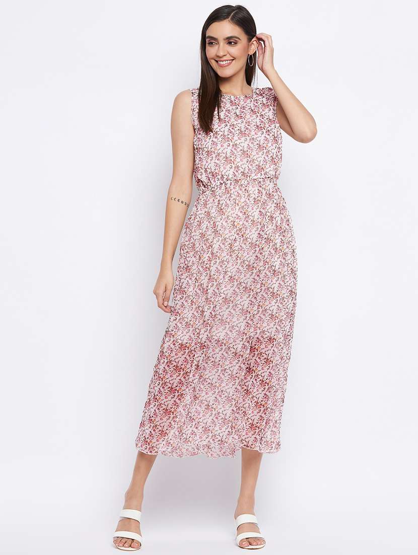 women's fit & flare floral dress