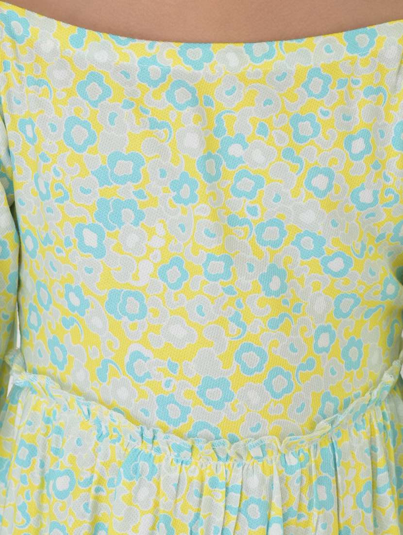 girls square neck long sleeves frock - 18355226 - Standard Image - 5