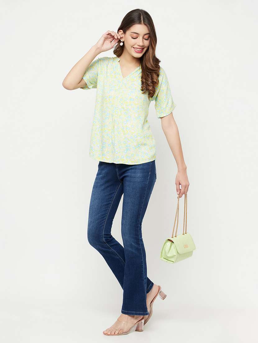 blue mid rise acid washed bootcut jean - 18355354 -  Standard Image - 3