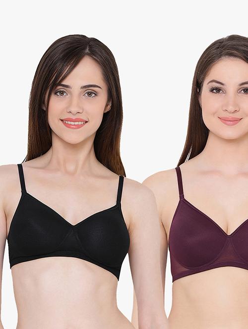 pack of 2 solid t-shirt bra - 18355621 - Standard Image - 0