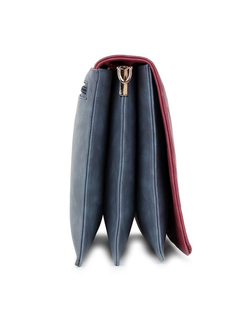 pink color block regular sling bag - 18355697 - Standard Image - 3