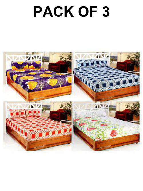 home decore 3d printed bedsheet withour - 18355754 - Standard Image - 0